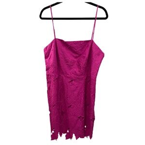 H & M purple Flower design strap mini dress